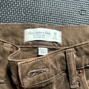 Abercrombie & Fitch Tan Curve Love Jeans